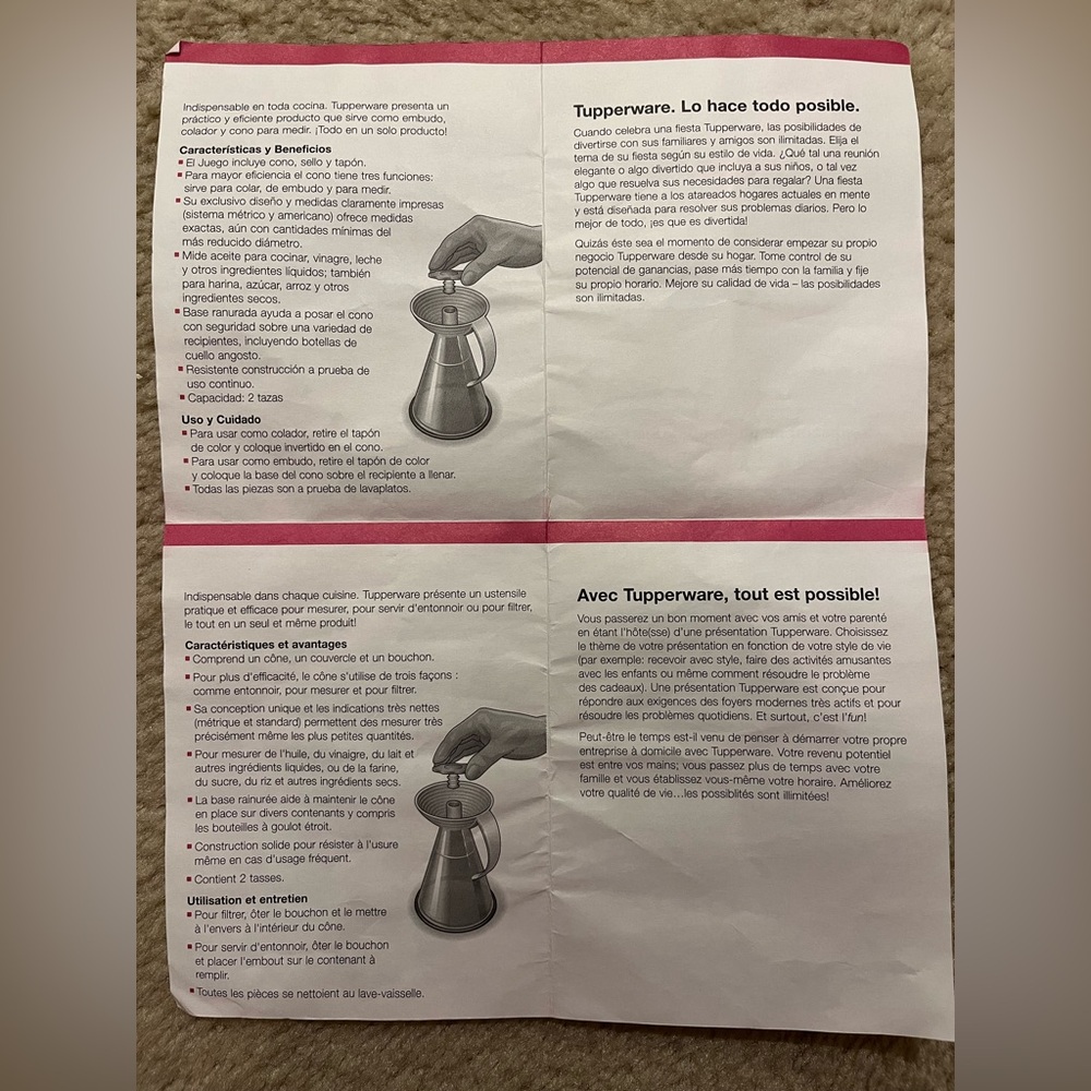 Tupperware measuring cone - Picture 11 of 11